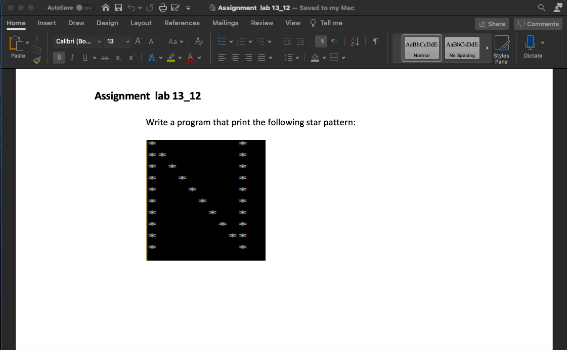 Solved Autosave Off N Svo E W Assignment Lab 13 12 Sa Chegg Com