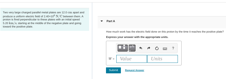 Solved Two very large charged parallel metal plates are 12.0 | Chegg.com