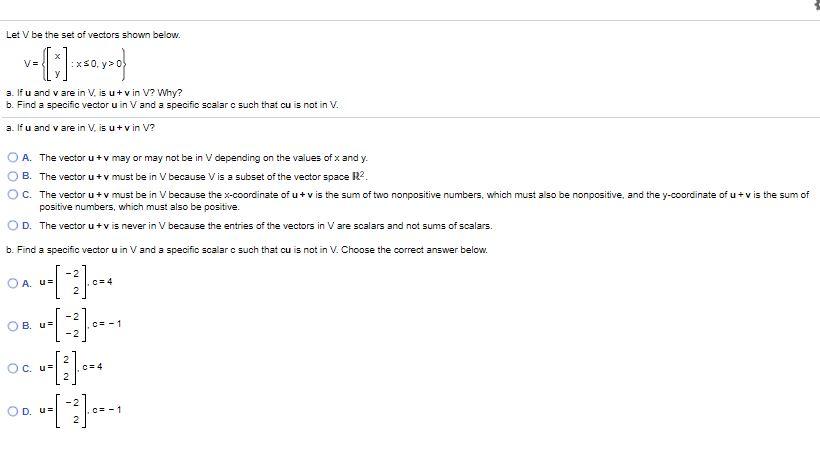 solved-let-v-be-the-set-of-vectors-shown-below-v-a-if-u-chegg