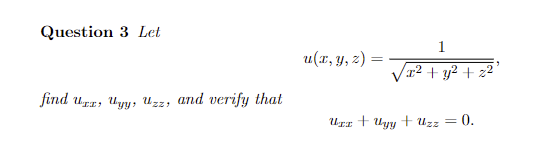 Solved Question 3 Let U X Y Chegg Com