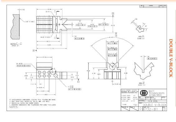 Refer to the print of the DOUBLE V-BLOCK found on | Chegg.com