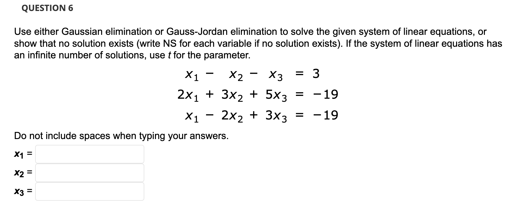 Solved Use either Gaussian elimination or Gauss-Jordan | Chegg.com