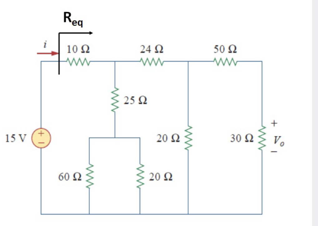 Solved Determine the equivalent resistance seen by the | Chegg.com