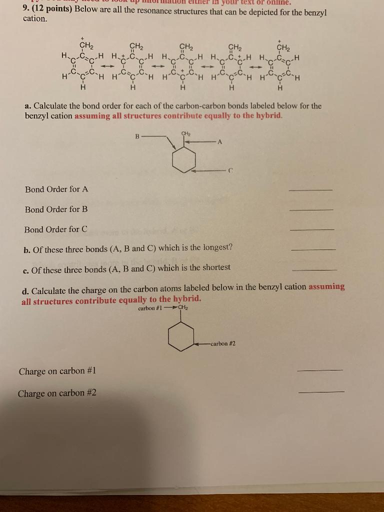 Solved B. Of These Three Bonds (A, B And C) Which Is The | Chegg.com