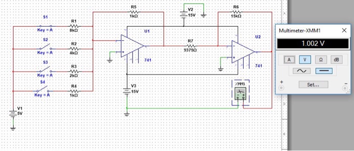 Solved 1 Design and simulate an Analog to digital converter Circuit Diagram
