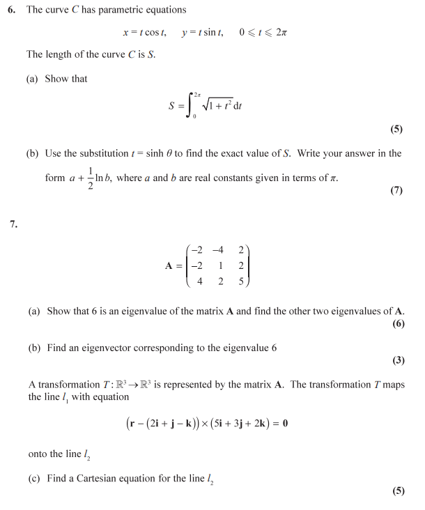 the parametric equations of a curve are x e tcost