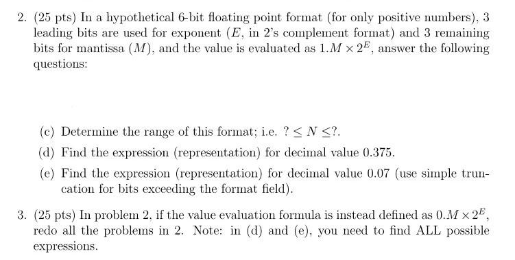 Solved I need help with question 3, parts C, D, and E. With | Chegg.com