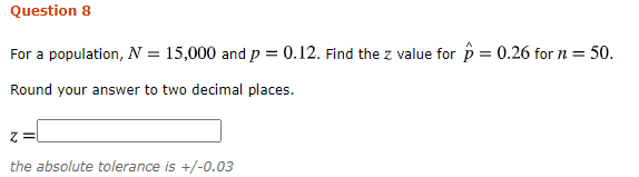 Solved Question 4 For A Population N 10 000 Y 104 Chegg Com