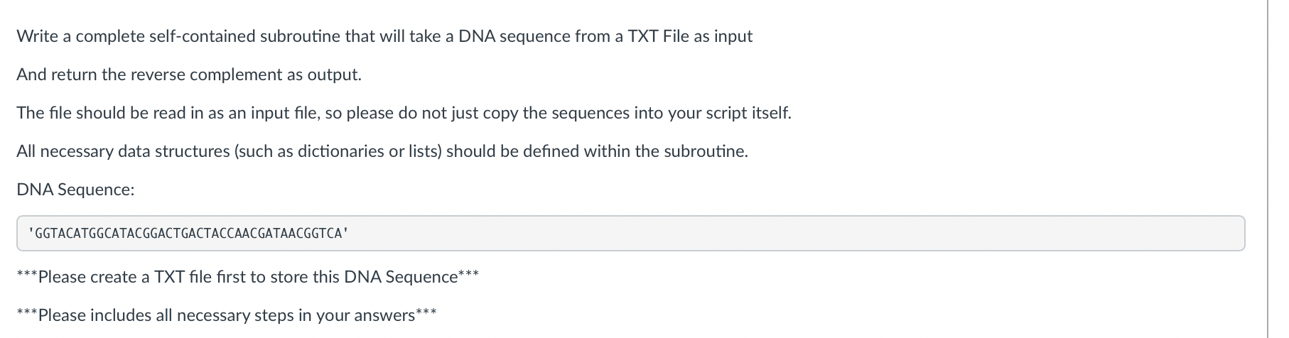 Solved Write a complete self-contained subroutine that will | Chegg.com