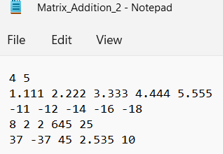 Solved Language is C++ My code doesn't display matrixes or | Chegg.com