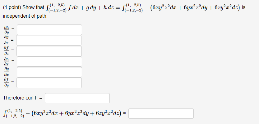 Solved (1 point) Show that | Chegg.com
