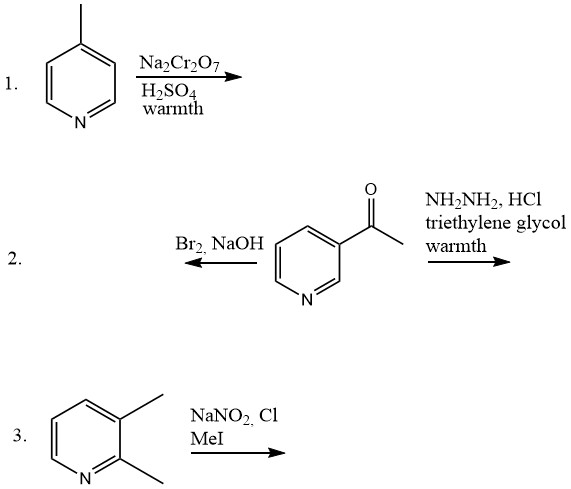 Solved Nas CrO3, H2SO4 warmth NHANHo, HCl triethylene glycol | Chegg.com