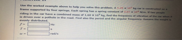 Solved Use the worked example above to help you solve this | Chegg.com