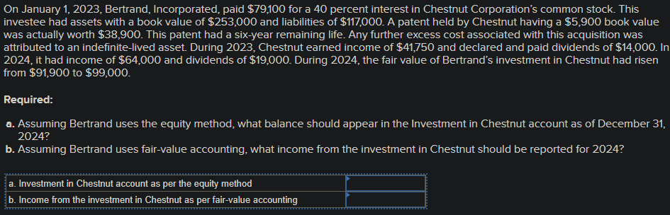 Solved On January 1,2023 , ﻿Bertrand, Incorporated, paid