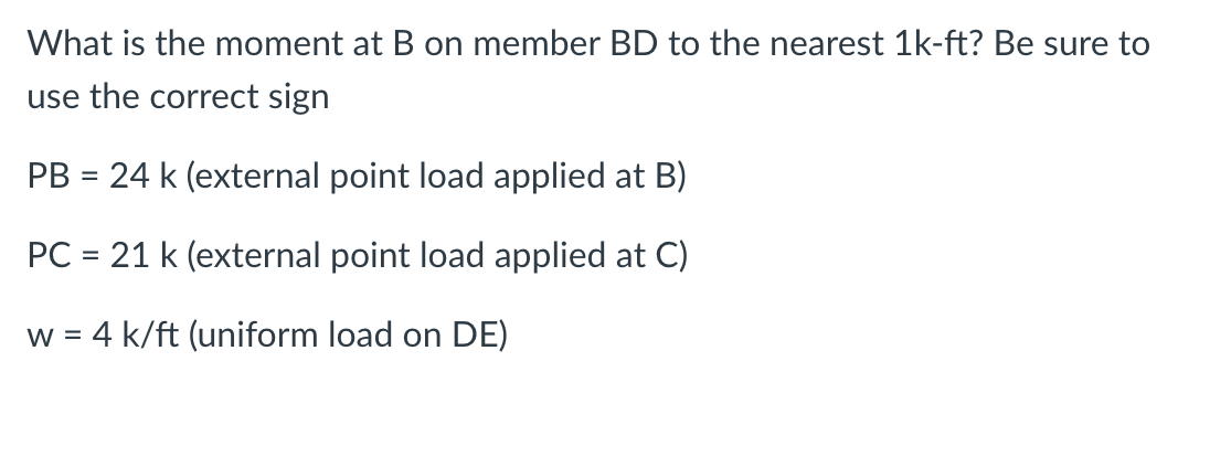 Solved For The Following Frame A) Determine The Stability B) | Chegg.com