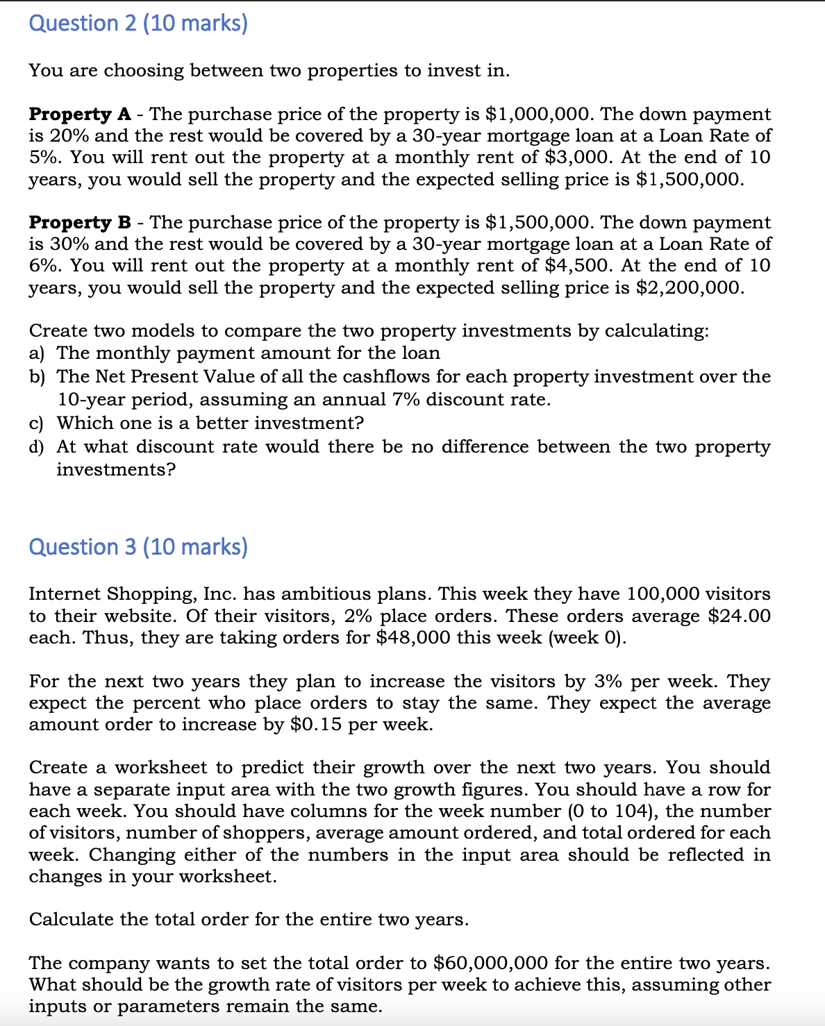 Solved Spreadsheet Modeling For Decision Making Q2 ï Chegg Solved Spreadsheet Modeling For Decision Making Q2 ï Chegg