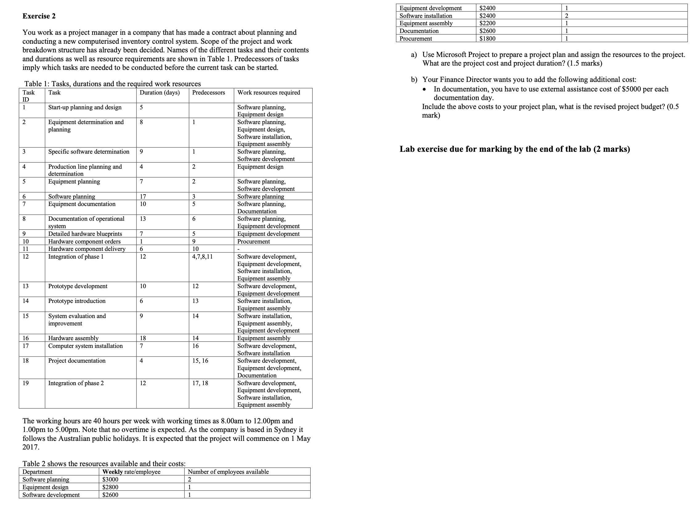 Solved In-class exercise: There are two in-class exercises | Chegg.com