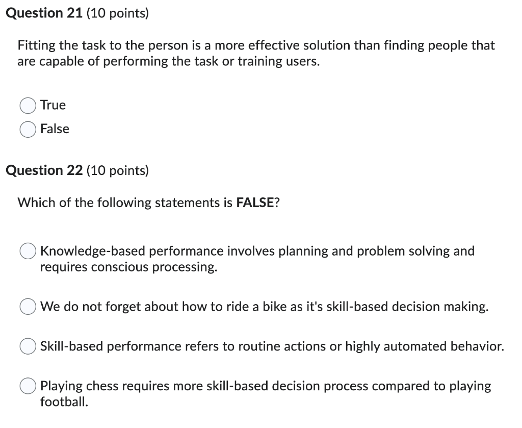 Solved Fitting the task to the person is a more effective
