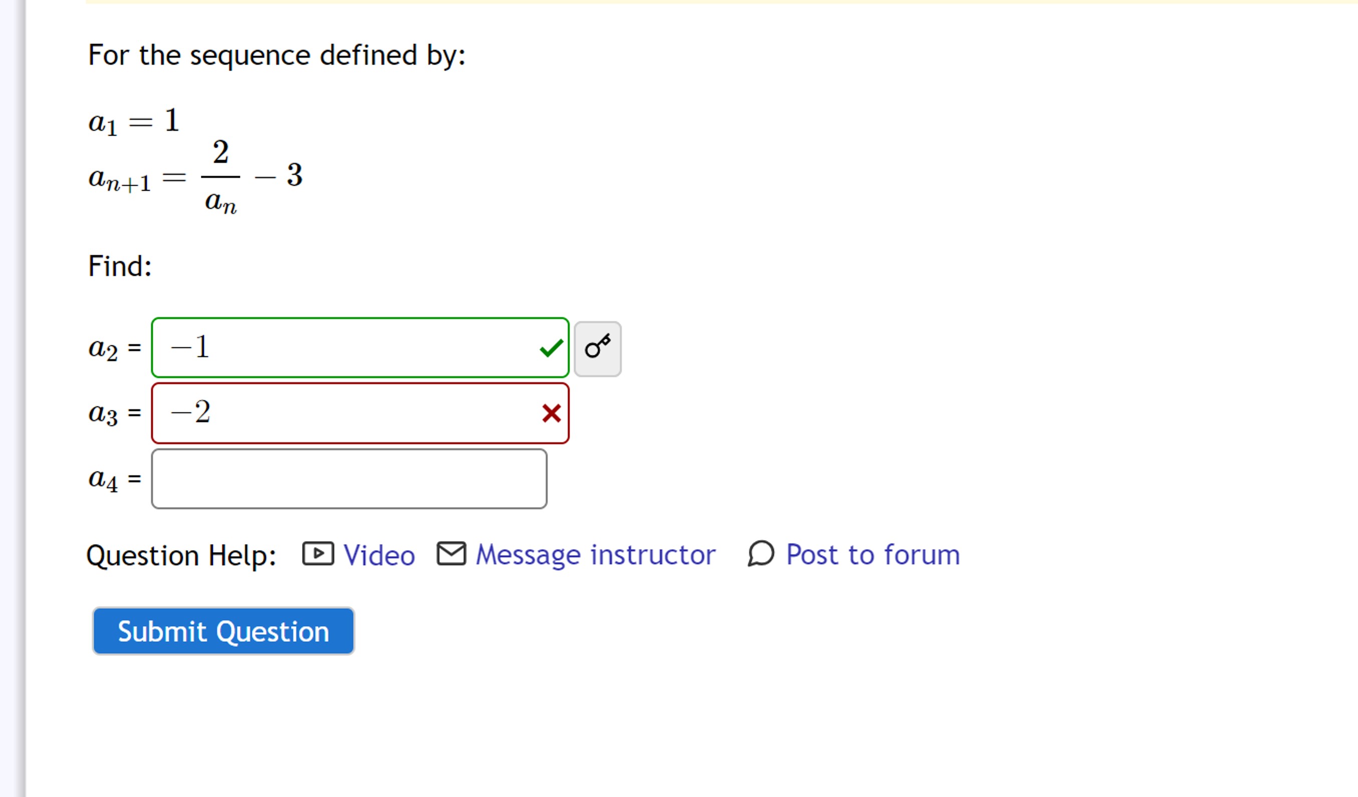 Solved For The Sequence Defined | Chegg.com