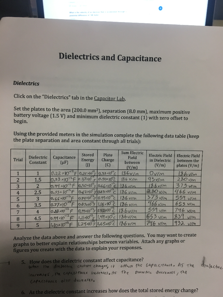 Solved Based on the data from your two experiments and any