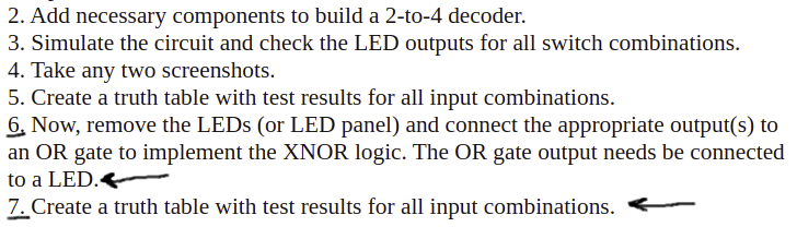 Solved Provide a truth table for a 2-to-4 decoder with the | Chegg.com