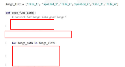 Solved 3.Chulsoo received soso_func, which converts images, | Chegg.com