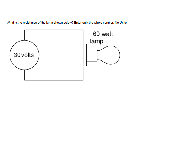 Solved What is the resistance of the lamp shown below? Enter Chegg
