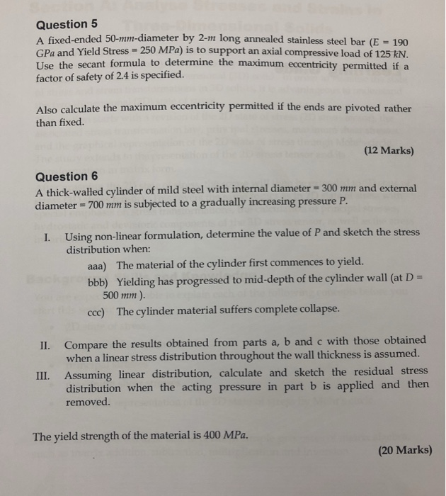 Solved Question 1 The 3-dimensional state of strain at a | Chegg.com