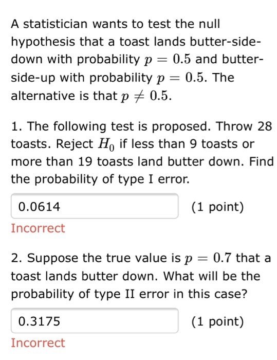 Solved A statistician wants to test the null hypothesis that | Chegg.com