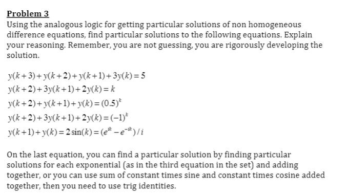 Solved Problem 3 Using the analogous logic for getting | Chegg.com