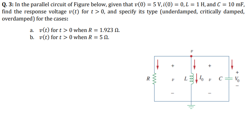 Solved Q 3 In The Parallel Circuit Of Figure Below Giv Chegg Com