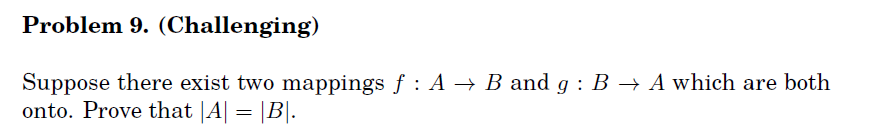 Solved Problem 9. (Challenging) Suppose There Exist Two | Chegg.com