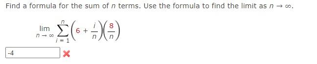 Solved Find a formula for the sum of n terms. Use the | Chegg.com