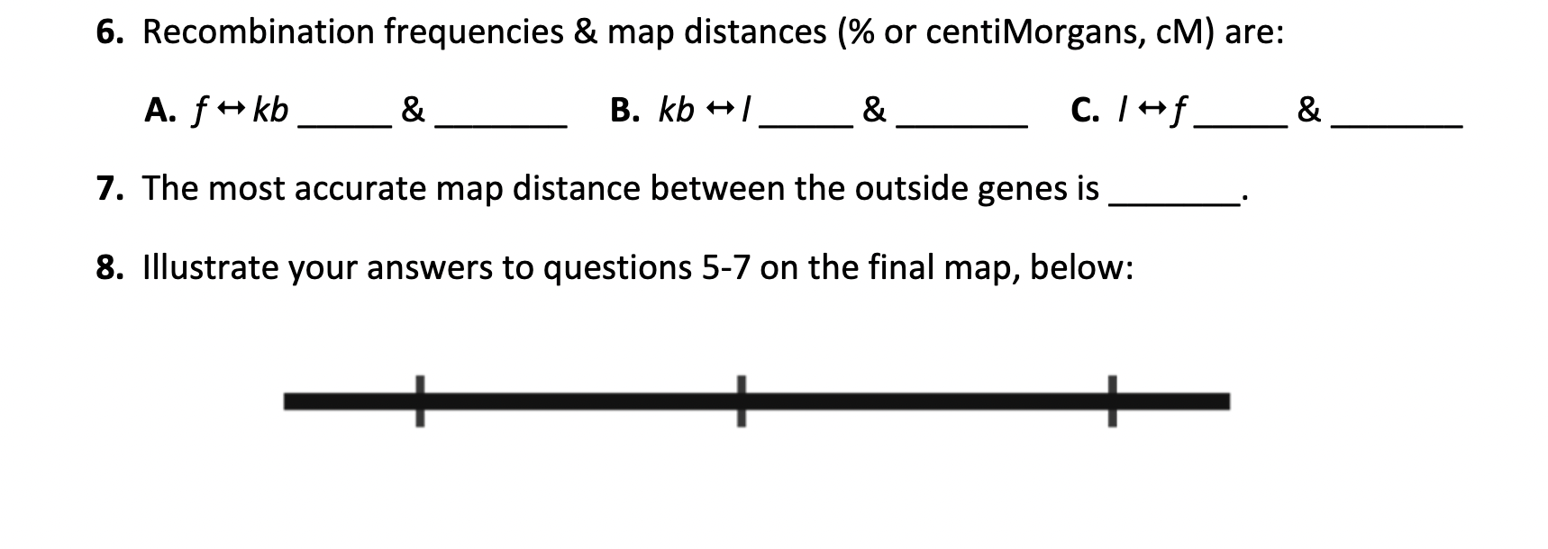 Solved Your challenge is to establish gene order and map | Chegg.com