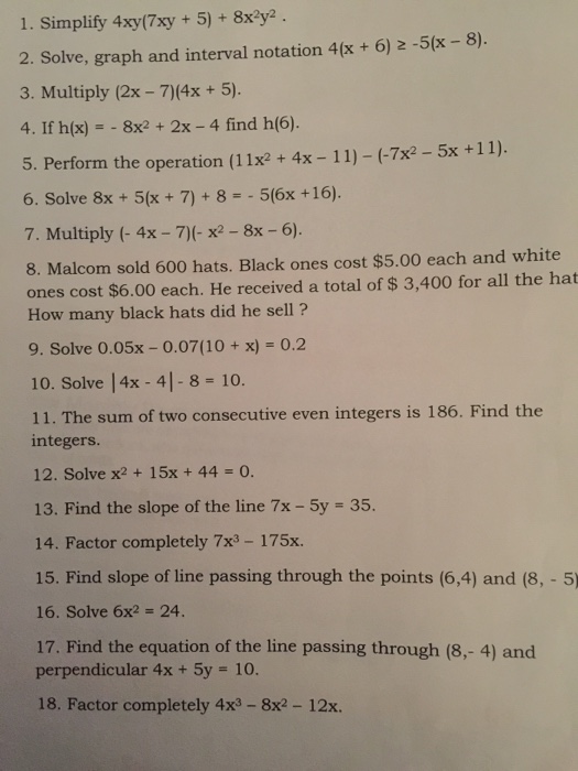 Other Math Archive | March 13, 2017 | Chegg.com