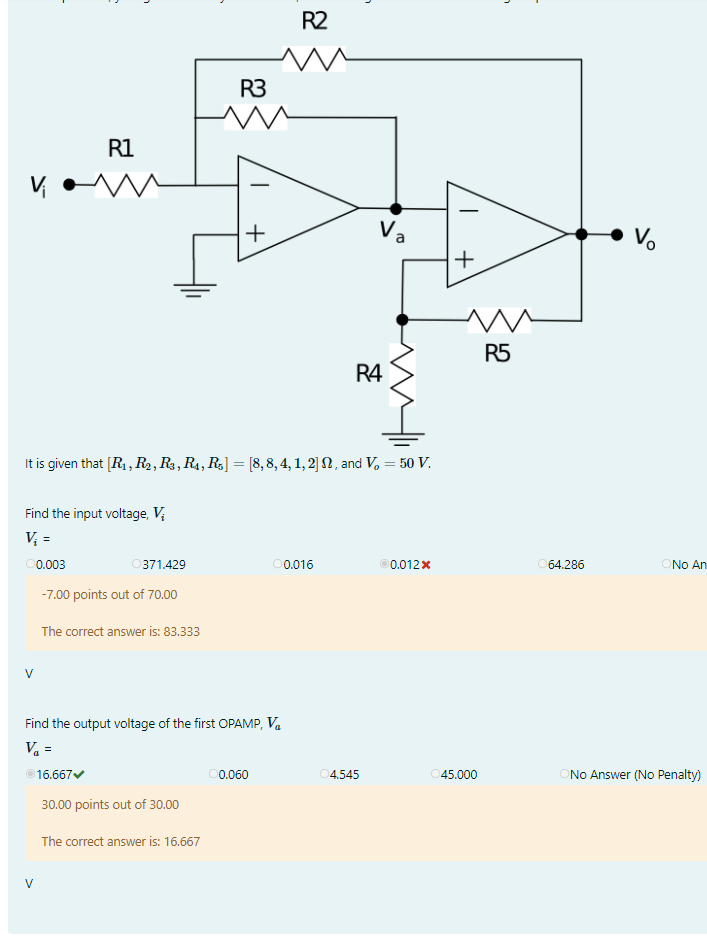 Solved 7 R2 R3 R1 V + Va Vo + M R5 R4 It is given that [R1, | Chegg.com