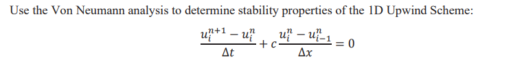 Use The Von Neumann Analysis To Determine Stability | Chegg.com