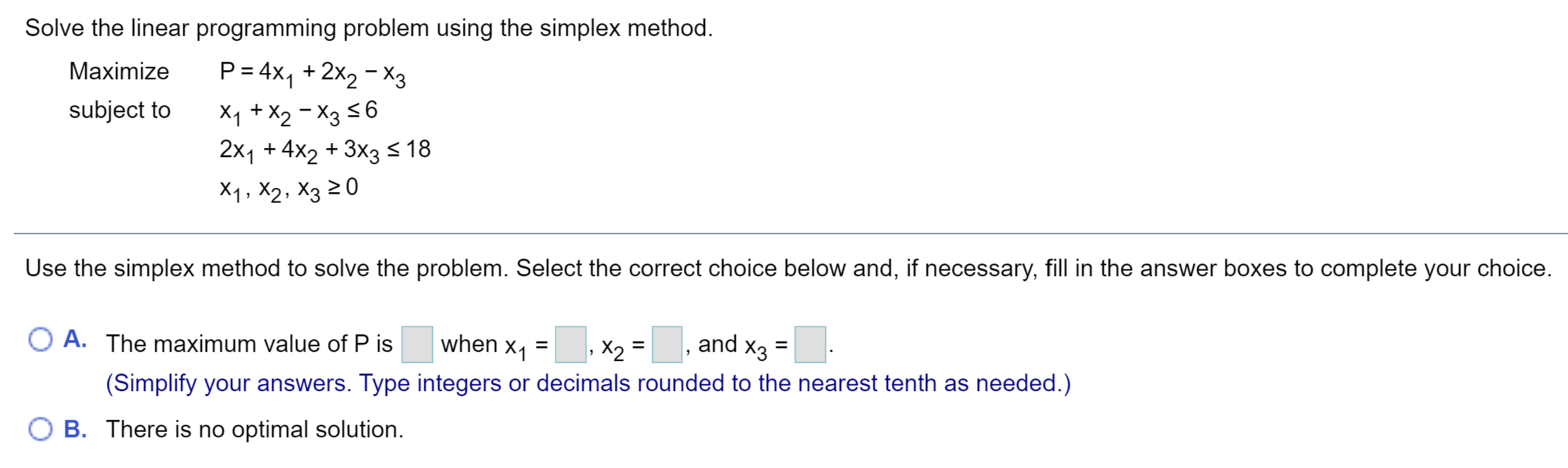 Solved + Solve the linear programming problem using the | Chegg.com