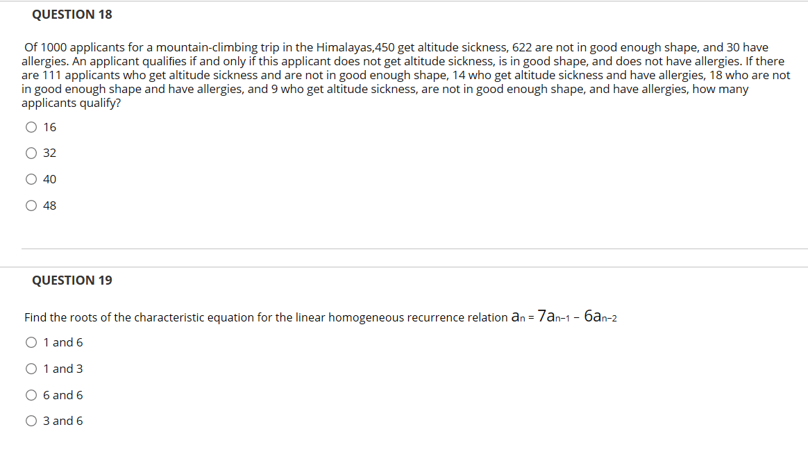 Solved QUESTION 16 R = Is Following Relation A | Chegg.com