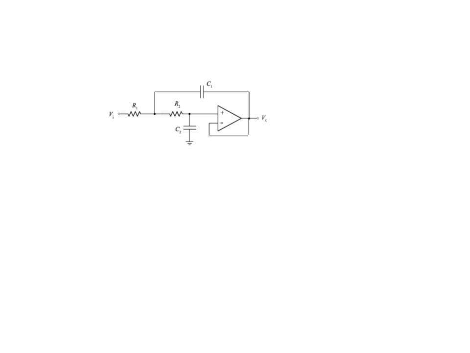 Solved Consider de following Sallen-Key Active filter: 1. | Chegg.com