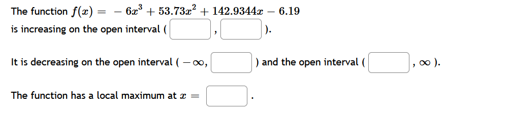 Solved Assume F(x) Is Continuous On (−∞,∞) And That The | Chegg.com