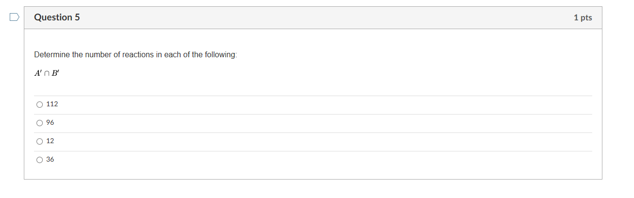 Solved The following table will be used for all five | Chegg.com