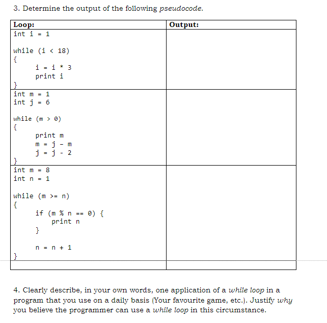Solved While Loops 1. A program uses the String variable | Chegg.com