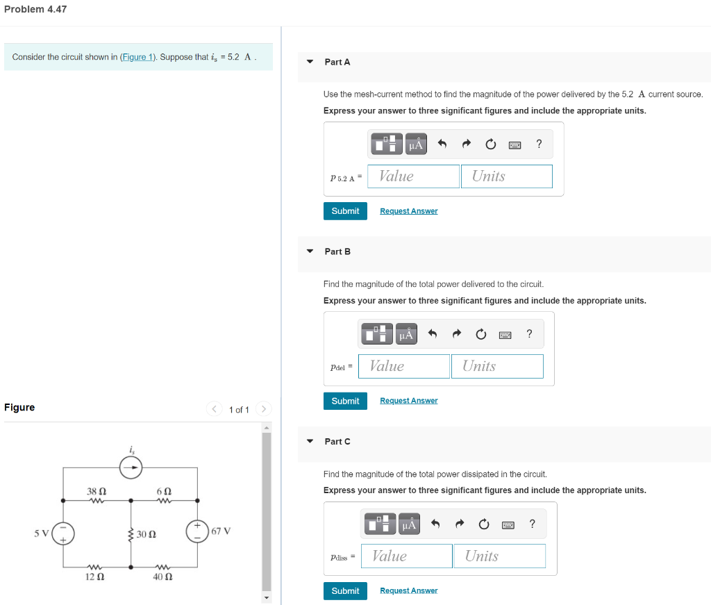 Solved Problem 4.47 Consider the circuit shown in (Figure | Chegg.com