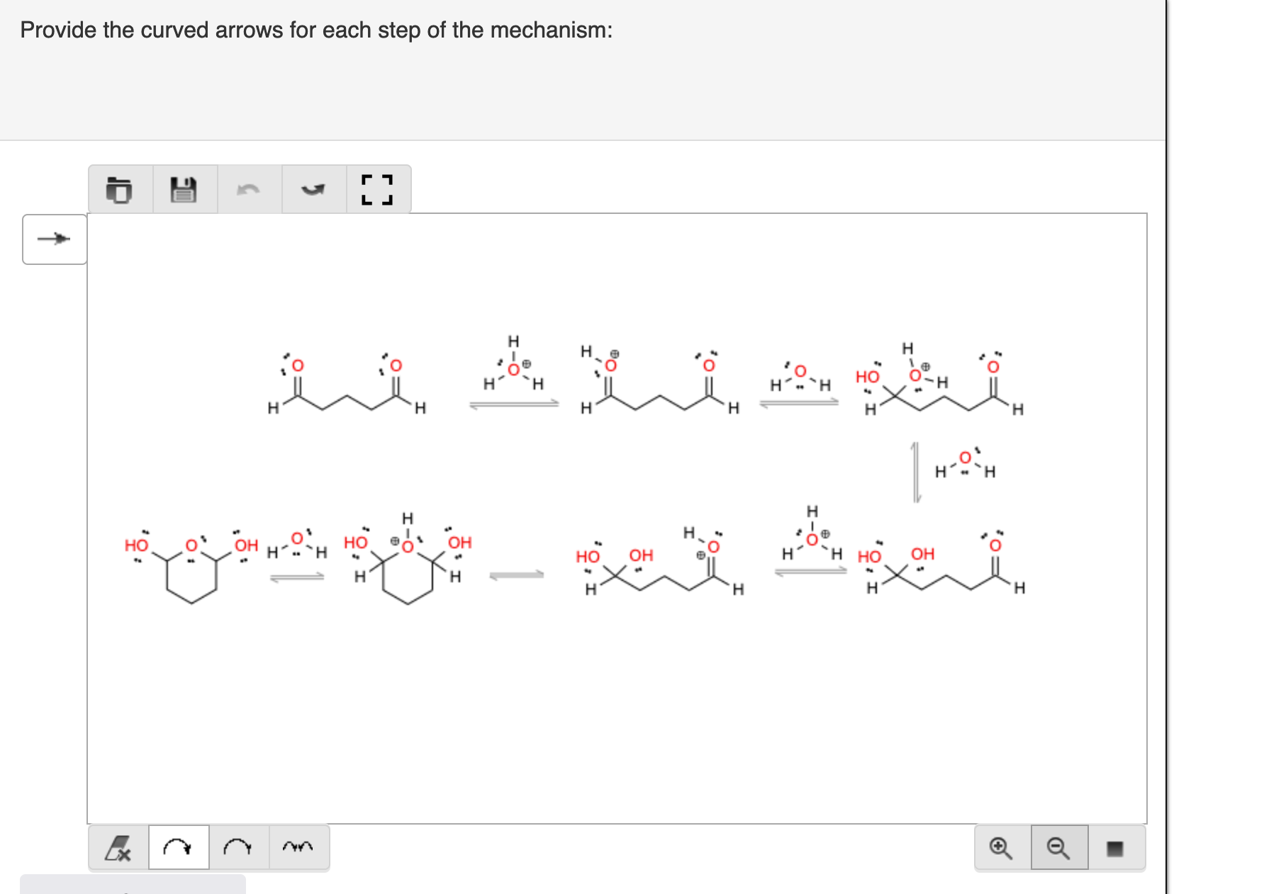 Solved Provide the curved arrows for each step of the | Chegg.com