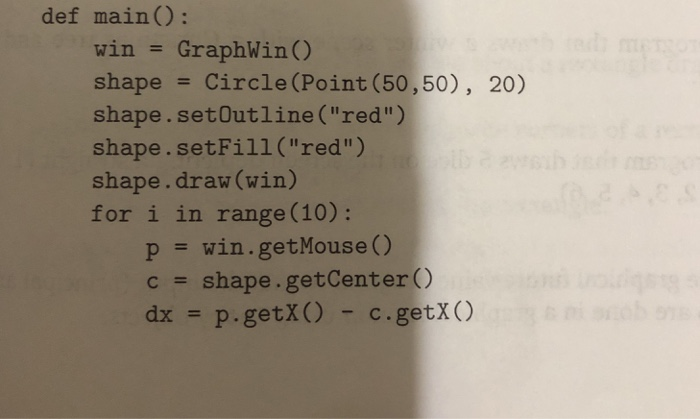 alt: program is made of functions, each with def... Solved Programming Exercises T. Alter the program from the | Chegg.com