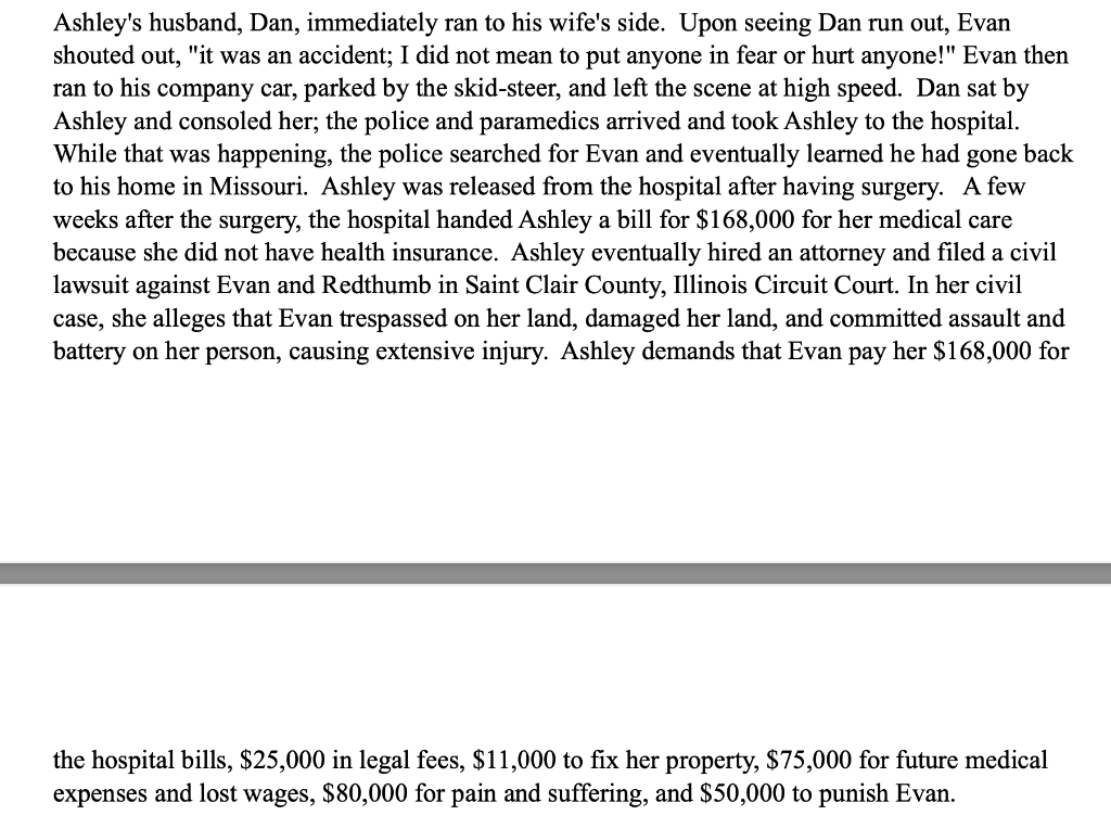 Solved Evan is a Missouri resident and works for "Redthumb