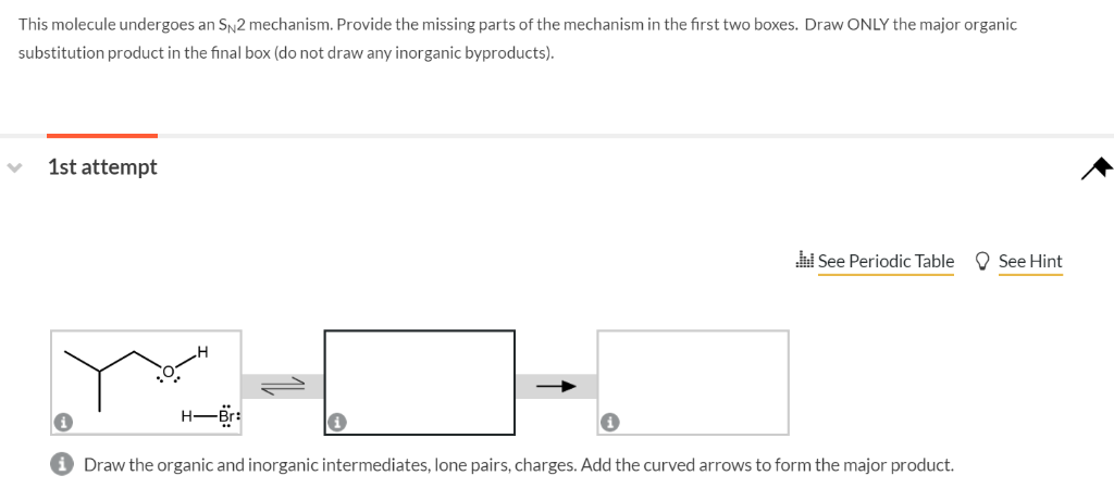 Solved This Molecule Undergoes An SN2 Mechanism. Provide The | Chegg.com