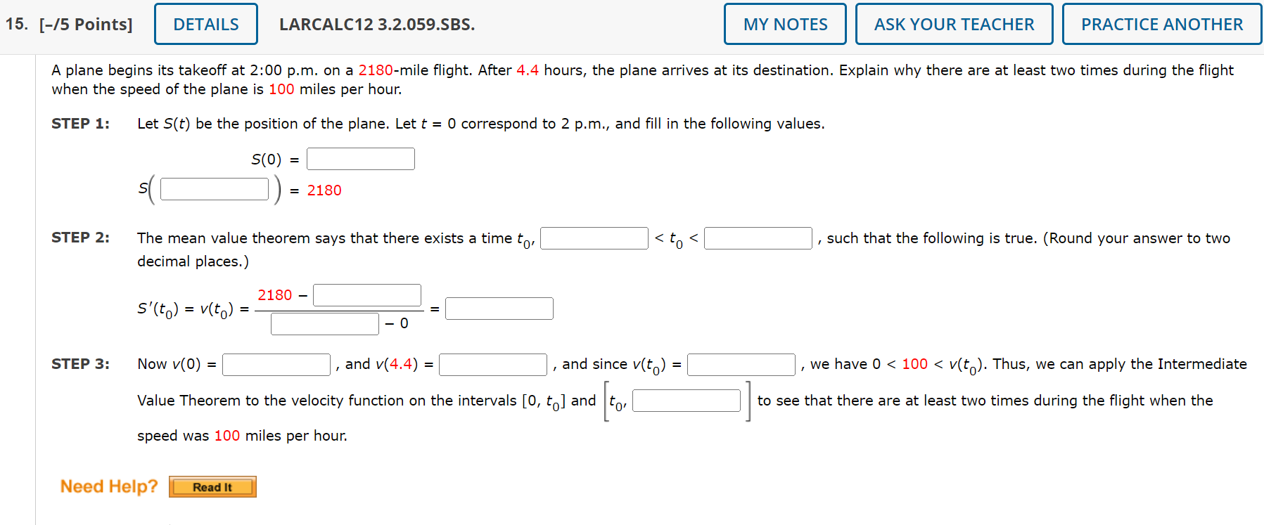 Solved A plane begins its takeoff at 2:00 p.m. on a 2180 | Chegg.com
