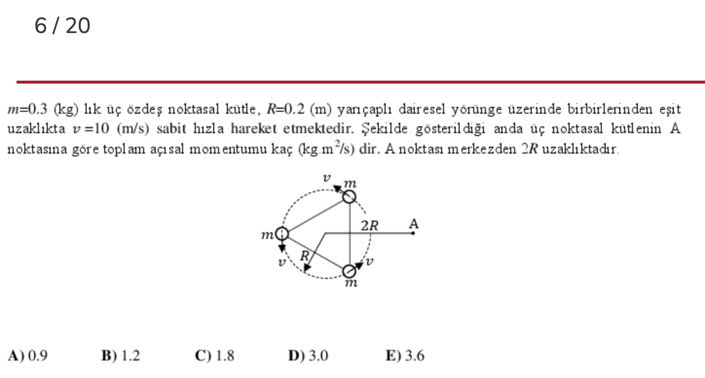 Solved Three Identical Point Masses M 0 3 Kg Are Moving Chegg Com